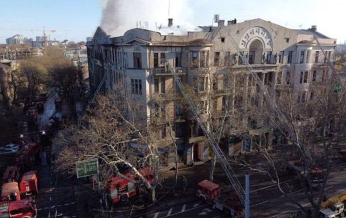 Причиной пожара в Одессе мог быть поджог - полиция