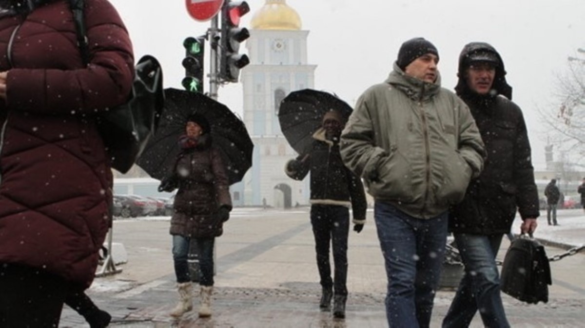 На Киев надвигается снегопад