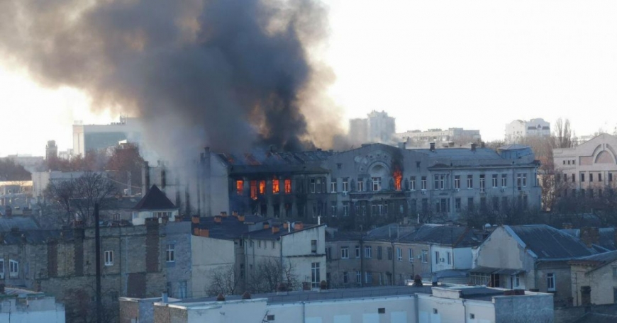 Пожар в Одессе: озвучена возможная причина. Видео