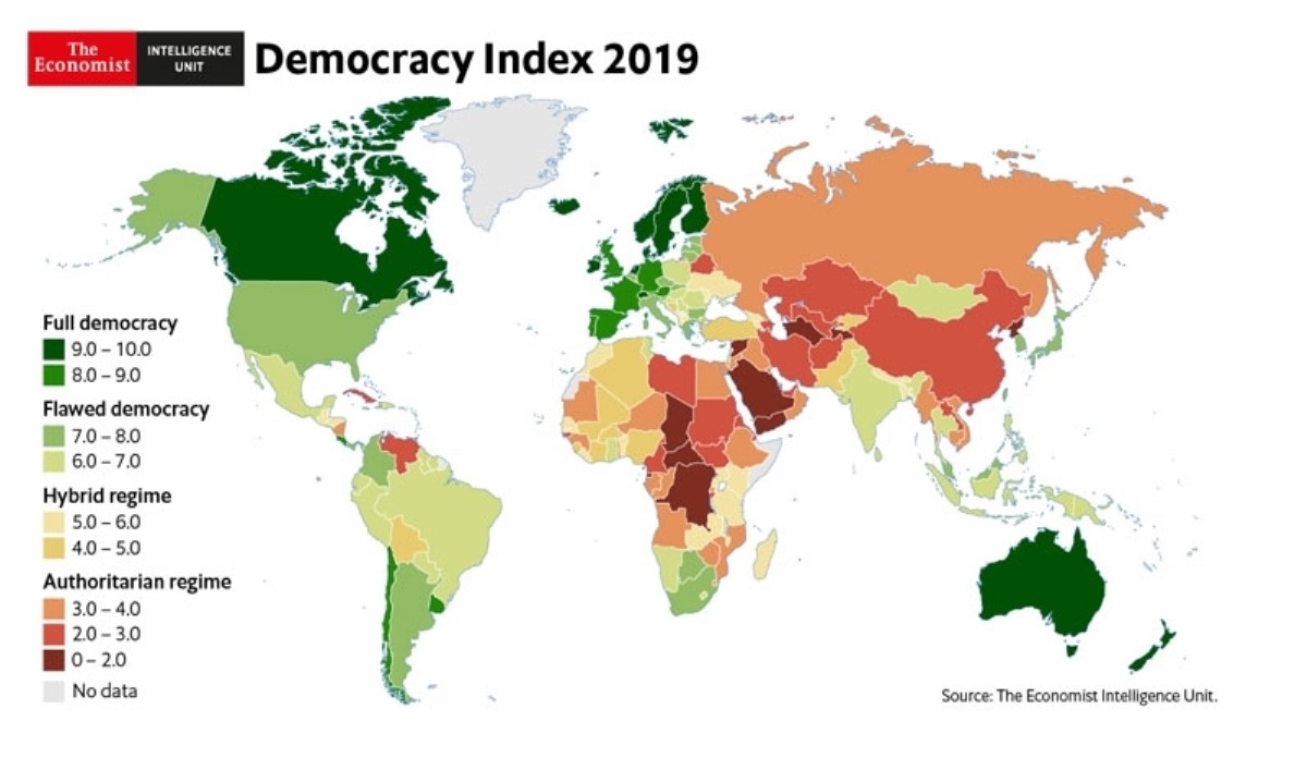 Индекс демократии: Украина изменила позицию в рейтинге