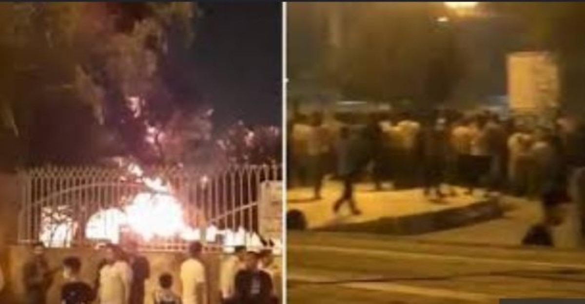 "Санжары" по-ирански: протестующие сожгли здание, куда привезли больных коронавирусом