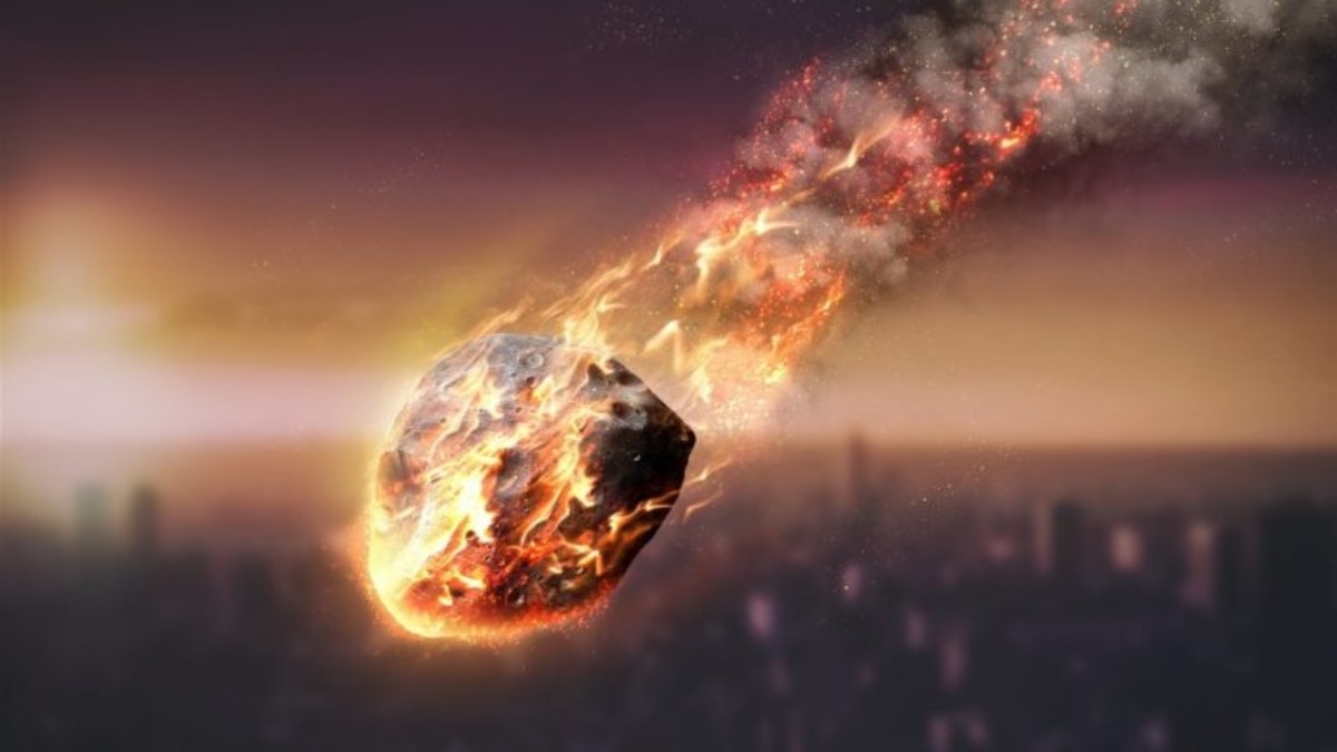 Падение метеорита в Индии сняли на камеру