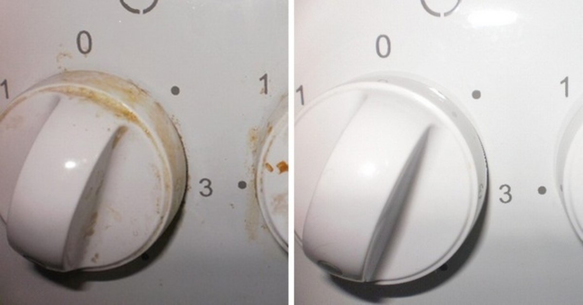 Чистим ручки плиты средствами из аптечки