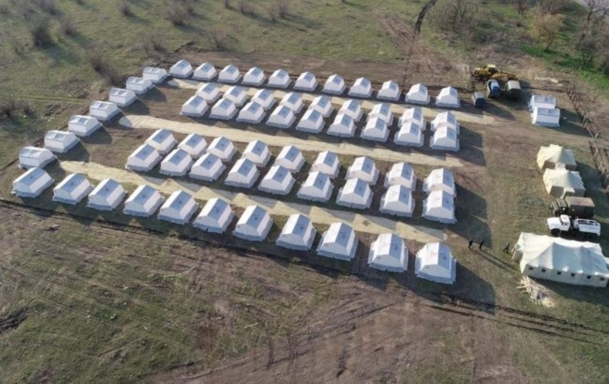 На Днепропетровщине построили палаточный лагерь для обсервации