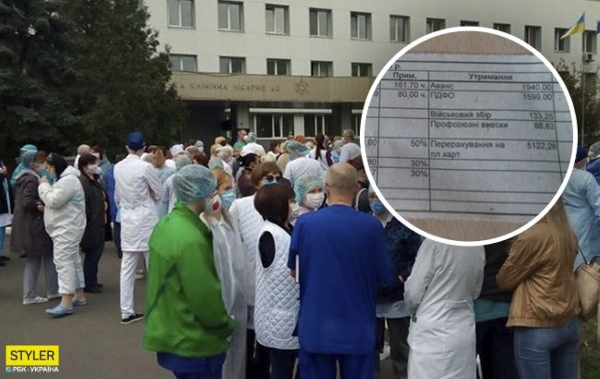 Надбавку не выдали, зарплату урезали: в Киеве медики объявили бойкот