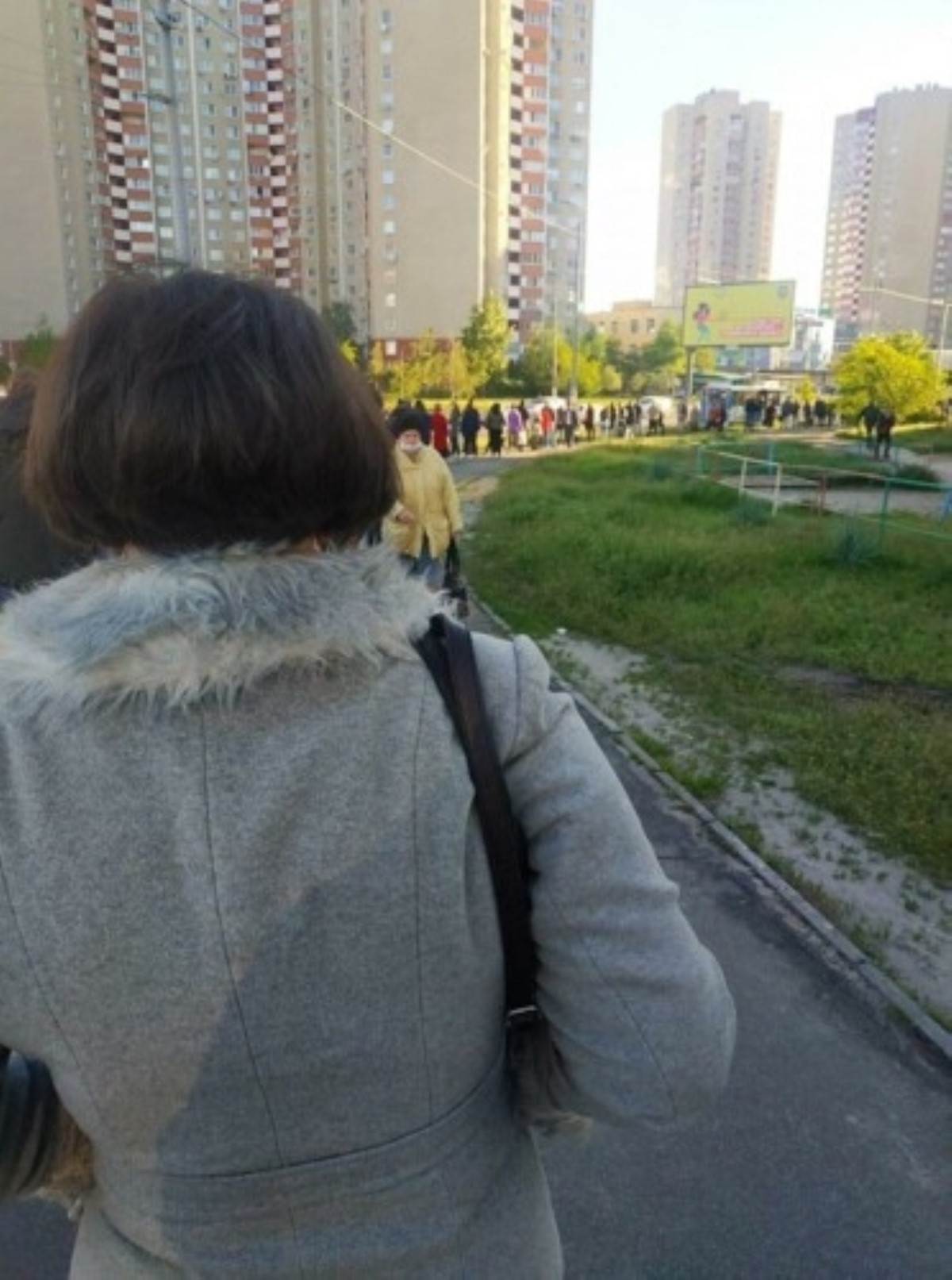 Очереди на киевских остановках растянулись на сотни метров