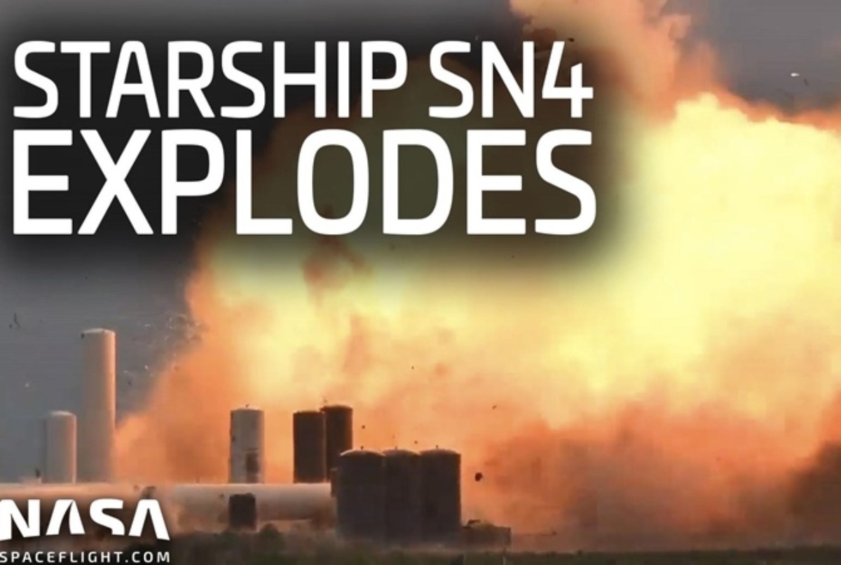 Starship компании SpaceX взорвался во время испытаний