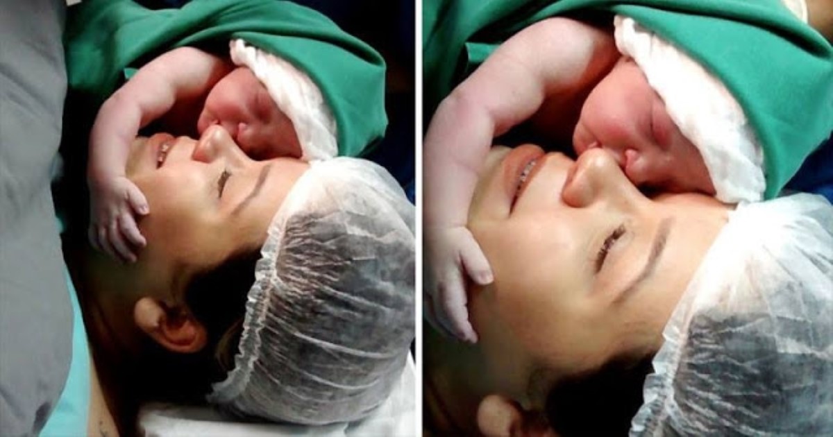 Медсестры обмерли, увидев, как новорожденный обнимает свою мать