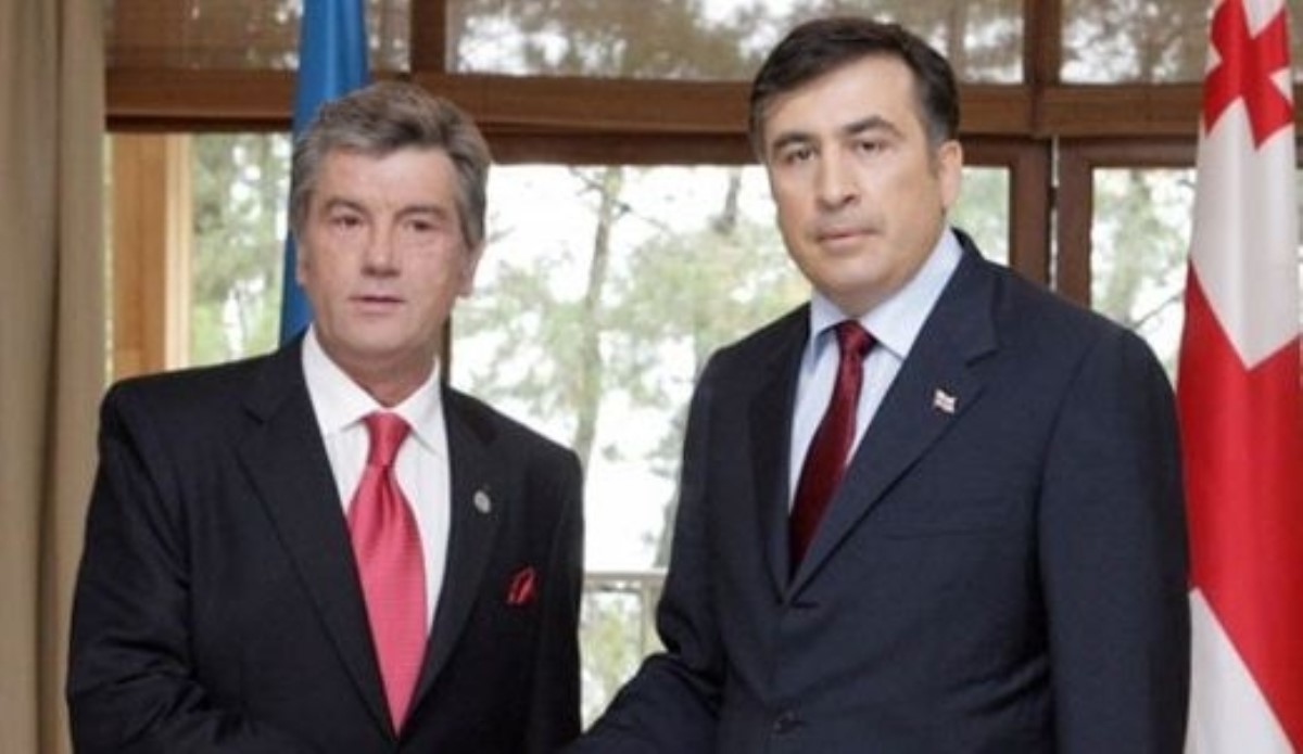 К Саакашвили пришел очень постаревший Ющенко