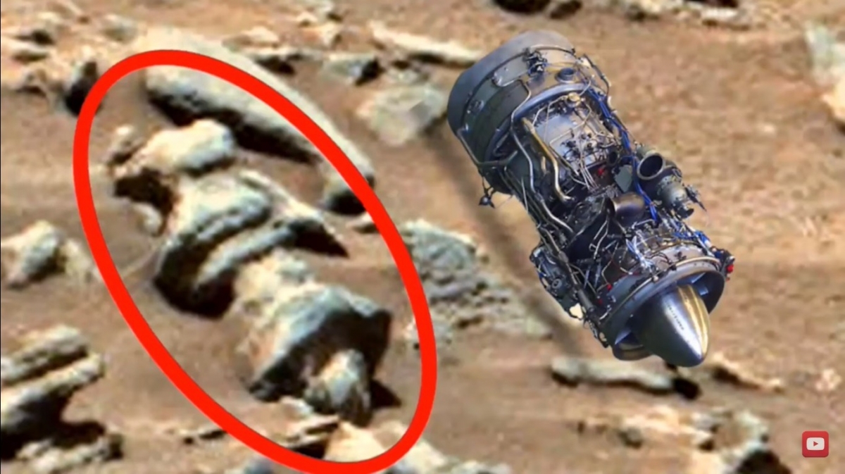 Уфолог говорит, что обнаружил на Марсе реактивный двигатель