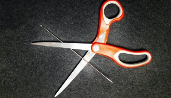 Как заточить ножницы без наждачной бумаги и камня