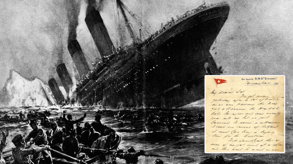 Специалисты обнаружили письмо с Титаника, объясняющее многое
