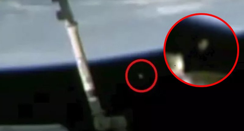 Камера МКС засняла НЛО, летящий около Земли