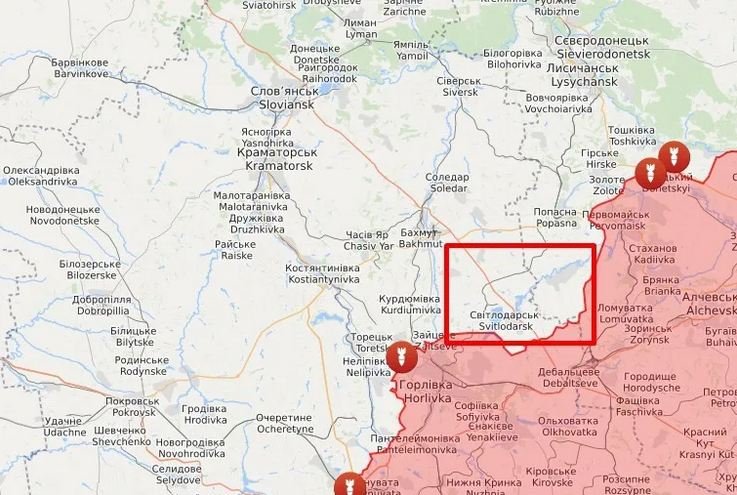карта обстрелов на Донбассе