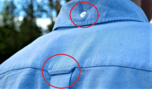 Почему на задней стороне рубашки иногда делают петлю и пуговицу