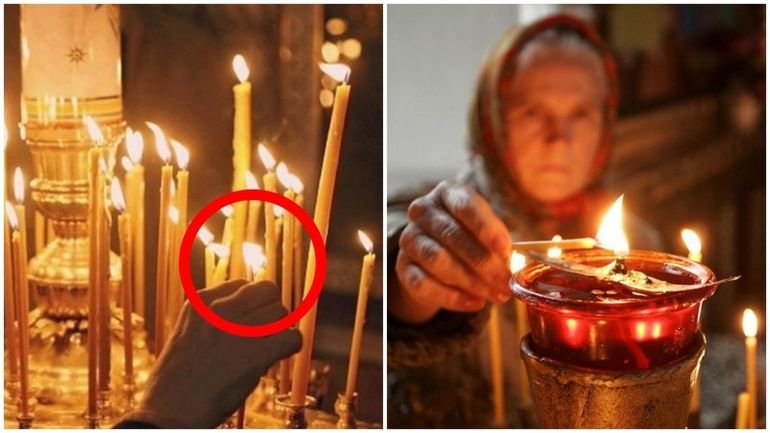 Почему в храме не советуют зажигать свечу от рядом стоящей