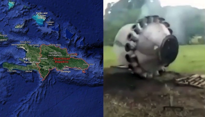 В Доминикане рухнул загадочный "корабль инопланетян"