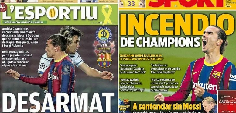 Матч "Динамо" - "Барселона": испанская пресса жестко оконфузилась дважды