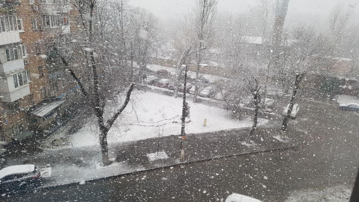 В Украине образовался снежный покров