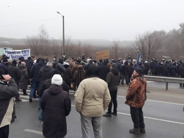 В Полтавской области протестующие перекрыли трассу Киев – Харьков