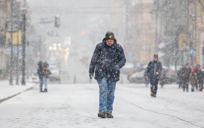 Снегопад в Киеве: погода продолжает ухудшаться