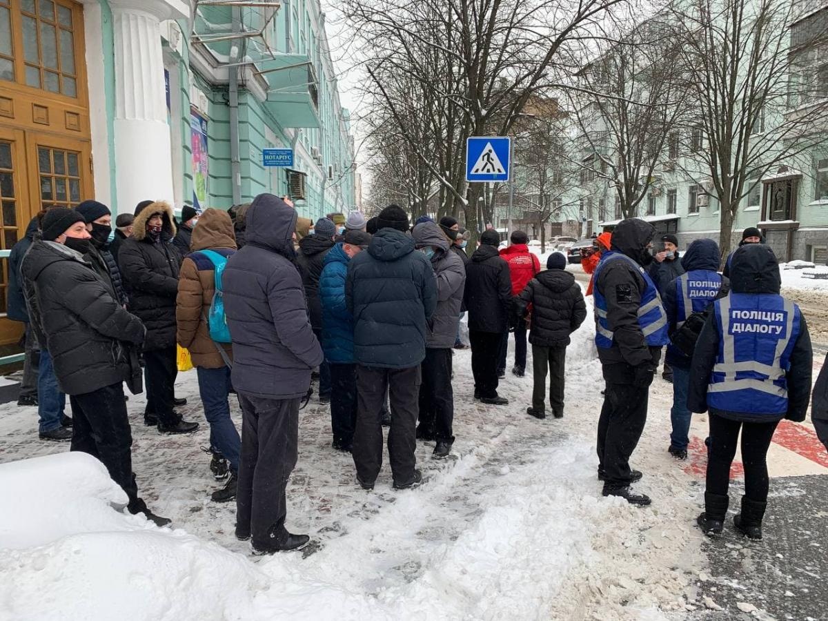 В Киеве пенсионеры силовых ведомств требуют встречи с Зеленским