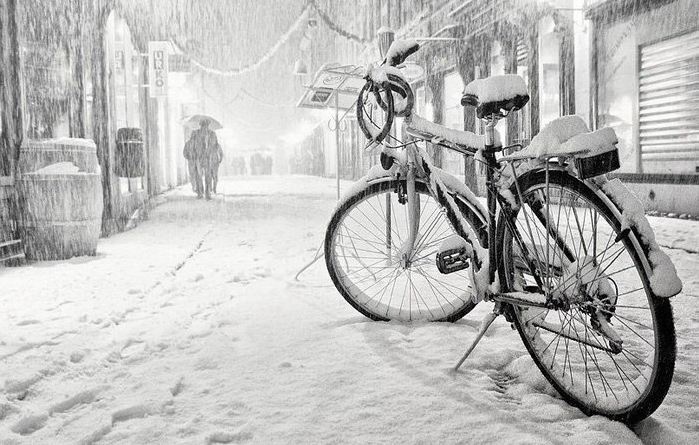 Зимний велосипед: гибридный транспорт вышел на дороги Киева