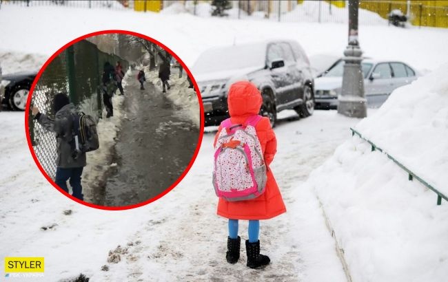 На Запорожье пятилетнюю девочку высадили из автобуса в холод на пустой остановке
