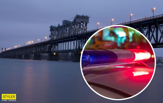 В Кременчуге женщины удерживали за ноги самоубийцу, который прыгнул с моста