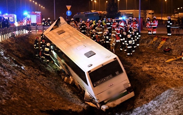 В Польше произошла крупная авария украинского пассажирского автобуса, есть жертвы