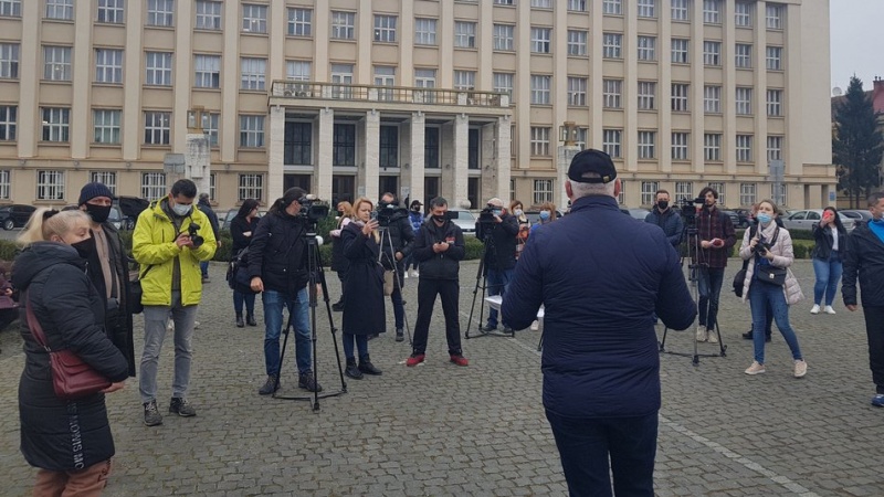 Предприниматели Ужгорода протестуют против ограничений "красной" зоны