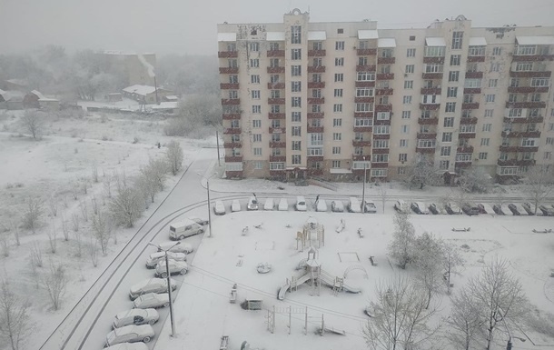 В Украине в части регионов прошли снегопады