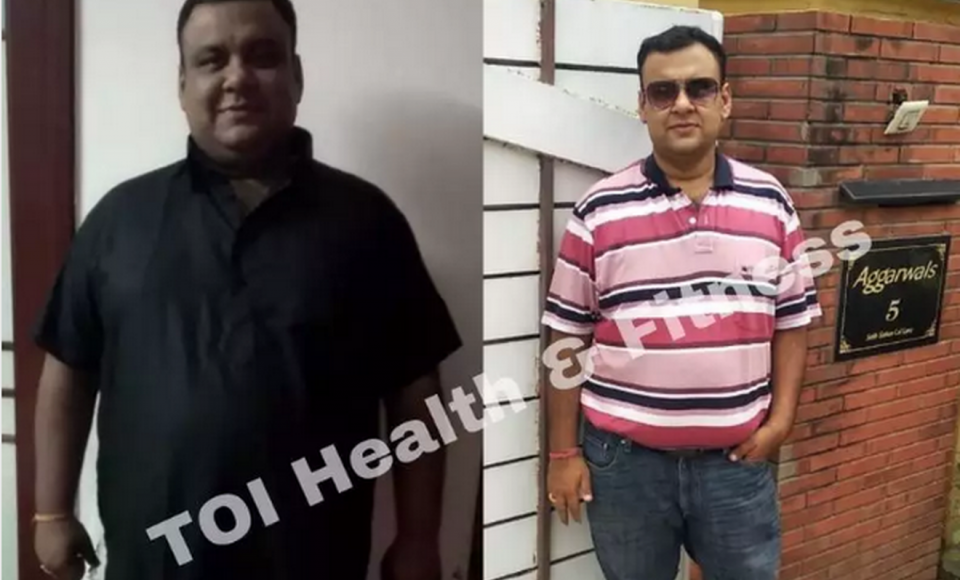 Мужчина похудел на 41 кг за 7 месяцев с помощью несложных правил