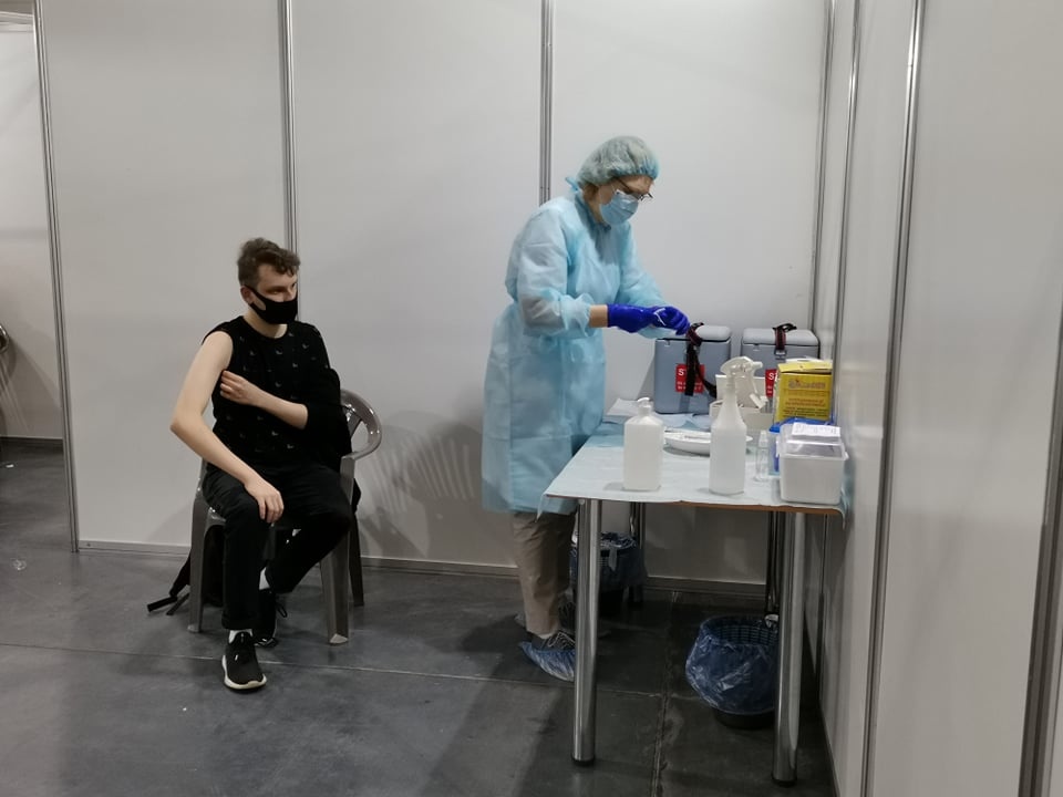 В киевском МВЦ добавили места для вакцинации