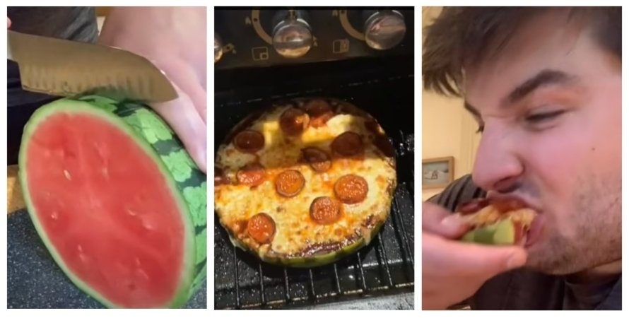 Видео стало вирусным: тиктокер показал, как сделать пиццу из арбуза