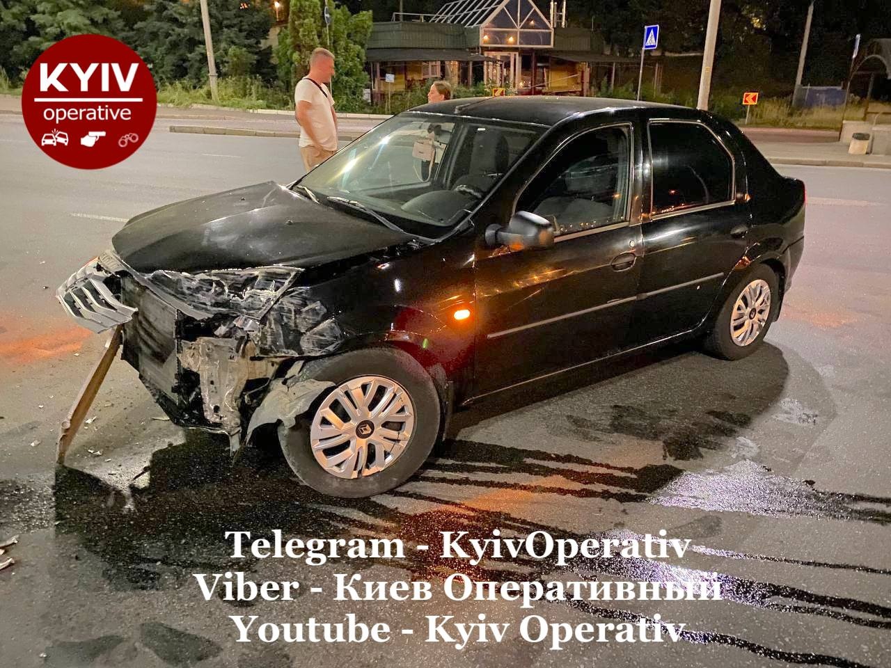 Киевский таксист устроил серьезное ДТП