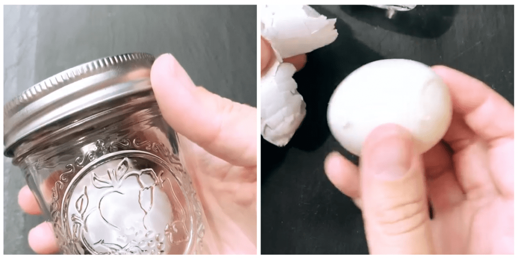 Как за пять секунд очистить яйцо от скорлупы
