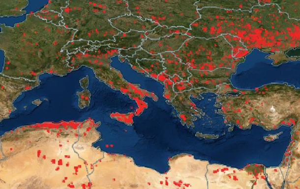 NASA опубликовало интерактивную карту пожаров на Земле