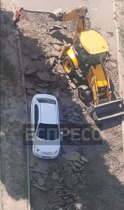 ремонт дороги в Киеве