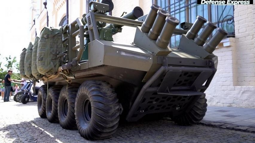 Дрон на колесах: в Украине показали мощный противотанковый "Миротворец" с ракетами
