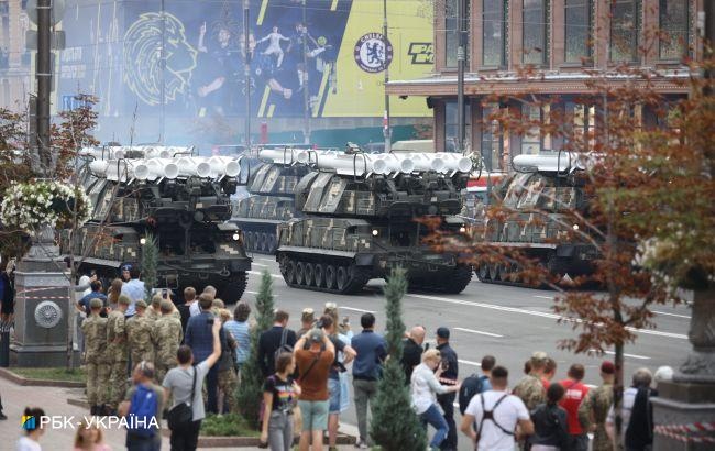 Центр Киева завтра вновь перекроют из-за репетиции парада