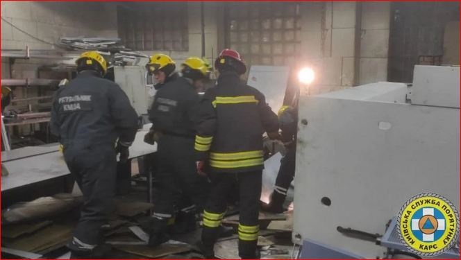 На киевском заводе многотонный станок упал на рабочих