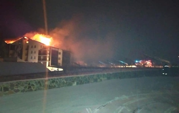 В Винницкой области произошел мощный пожар в отеле, есть жертвы