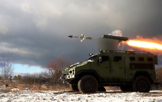 На украинский бронеавтомобиль "Варта" установили ракетный комплекс