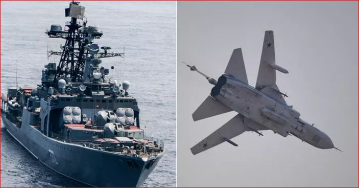 Российский корабль "дружественным огнем" уничтожил свой военный самолет