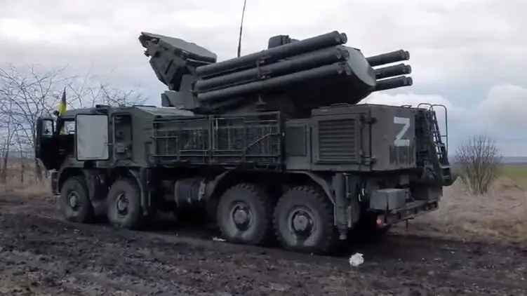 ВСУ добыли в бою самоходный зенитный ракетно-пушечный комплекс "Панцырь-С"