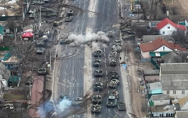 В результате боя в Киевской области разгромлена бронетанковая колонна противника