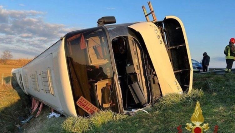 В Италии перевернулся автобус с 50 украинцами – есть погибшие