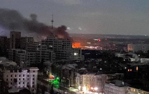 В ночь на вторник в Харькове произошел большой пожар