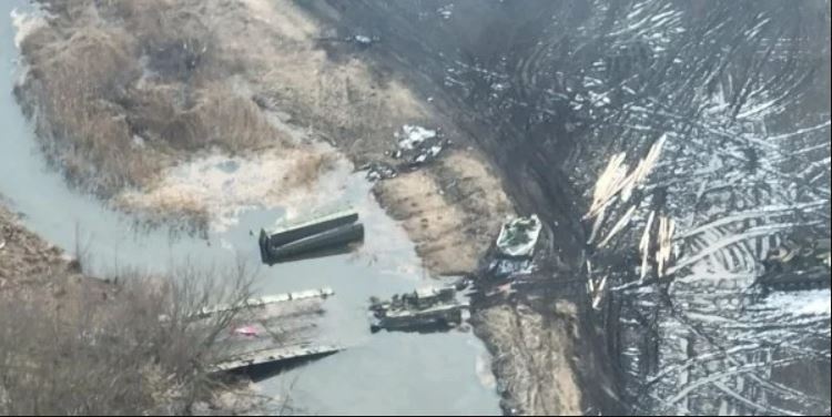 Чернобаевка-2 под Киевом: ВСУ четыре раза уничтожили понтонный мост оккупантов